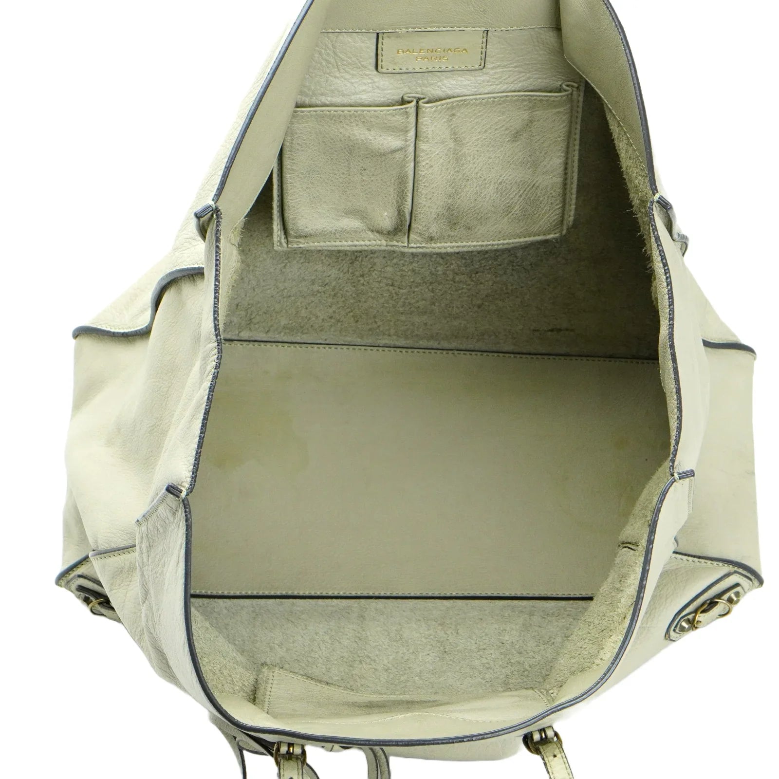 Balenciaga Paper Bag 2WAY leather Ivory - Lost Designer