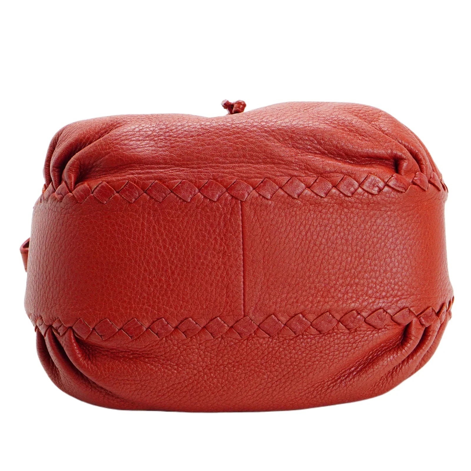 Bottega Veneta Double Drawstring Handbag Red - Lost Designer
