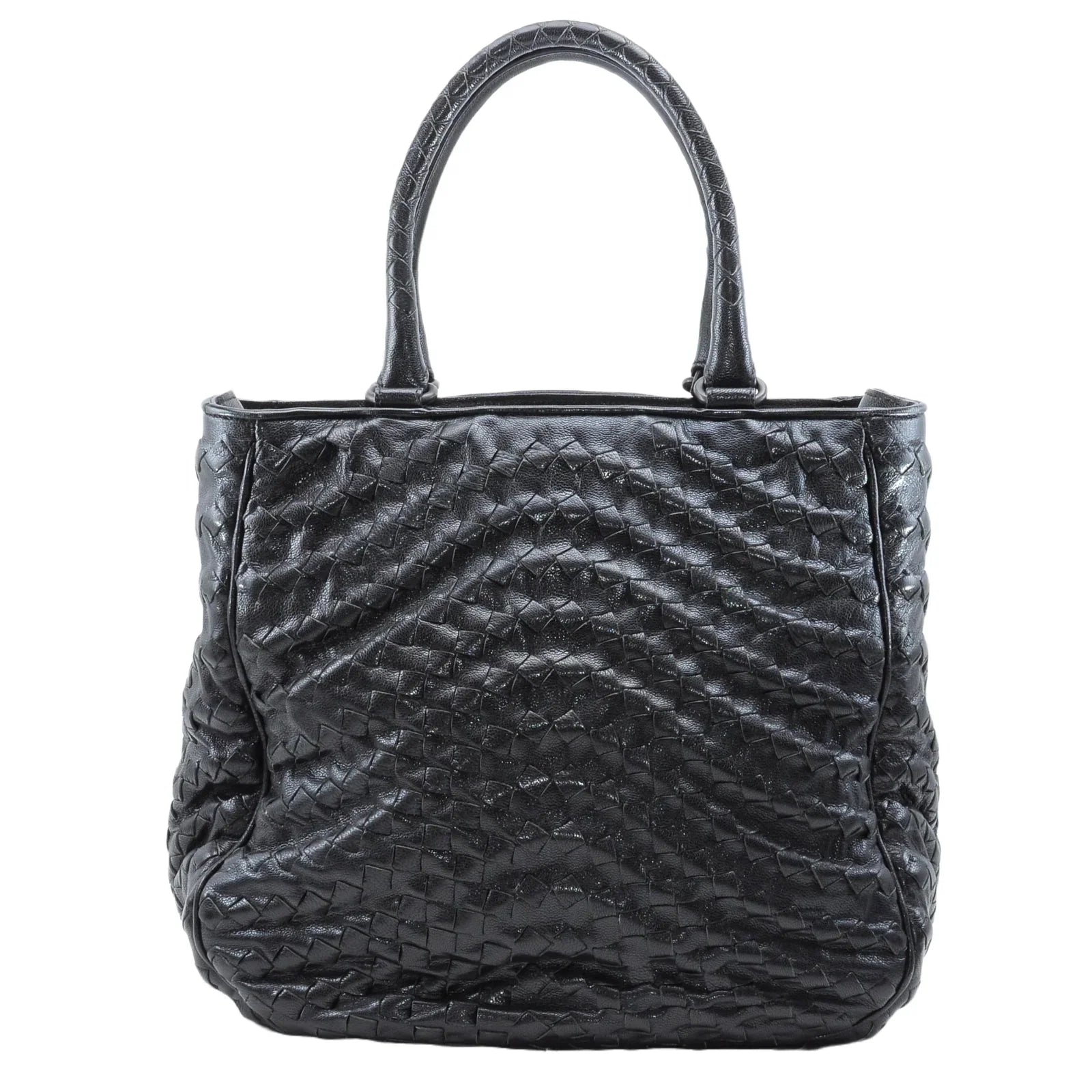 Bottega Veneta Intrecciato Tote Bag Black - Lost Designer