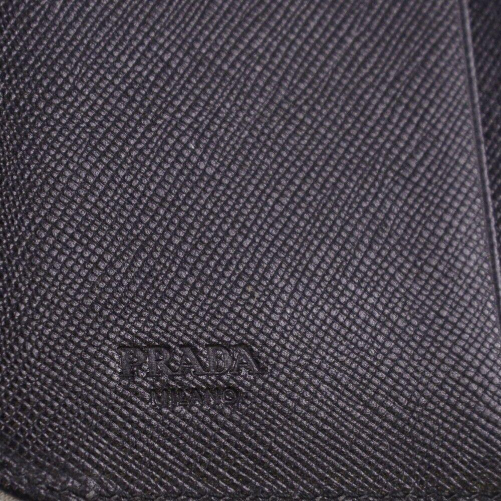 Prada Tessuto Nylon Zip Fold Wallet Grey - Lost Designer