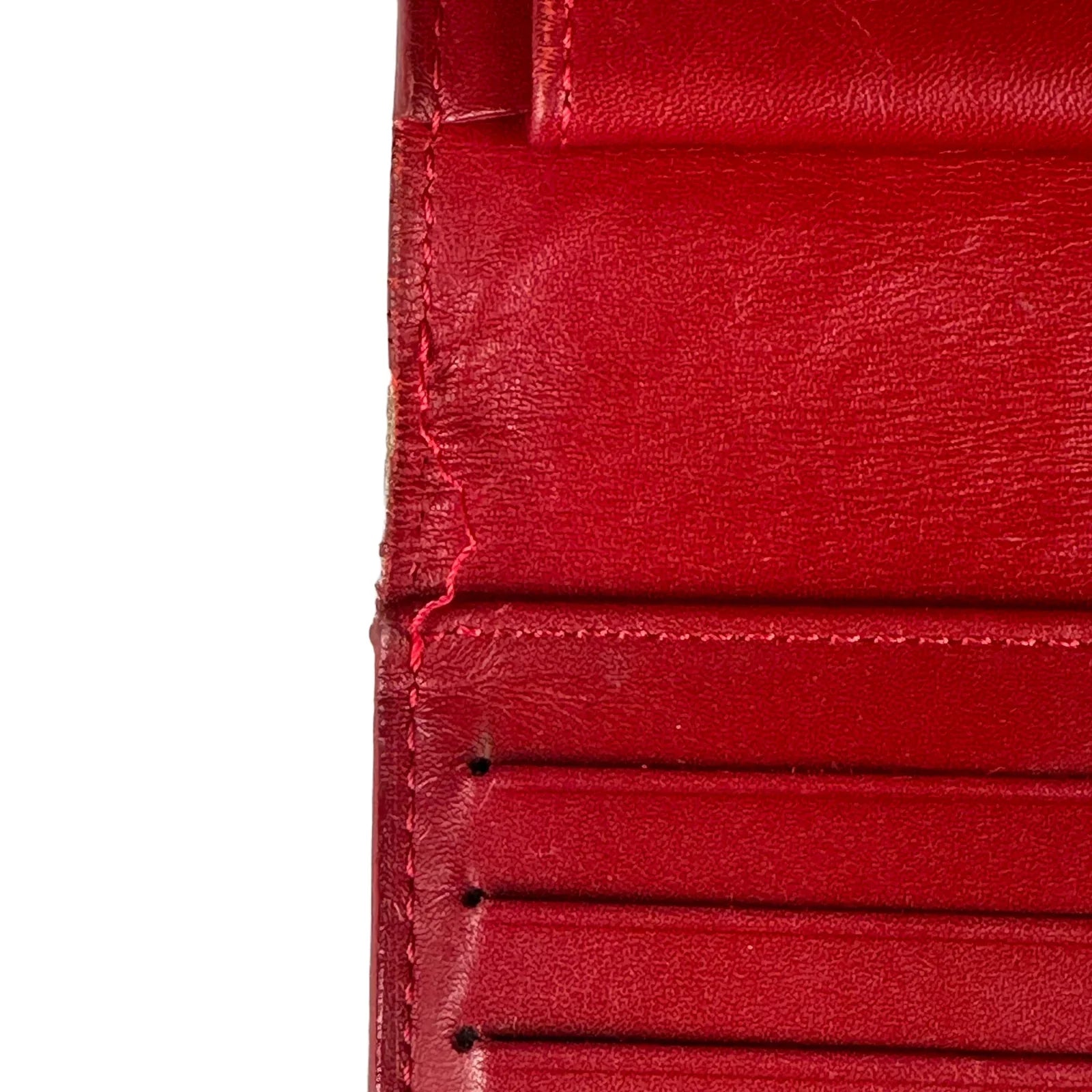 Louis Vuitton Monogram Vernis Porte Tresor International Wallet Red - Lost Designer