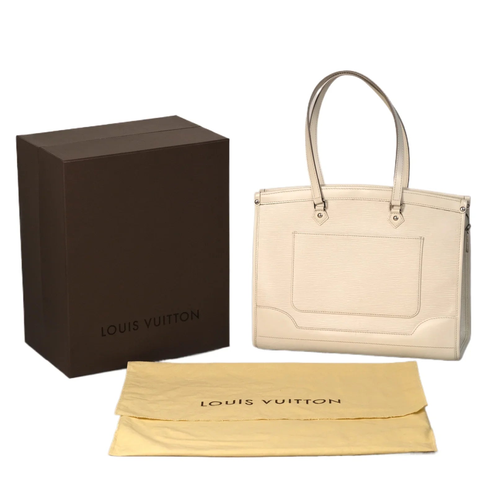 Louis Vuitton Madeleine Epi GM Bag White - Lost Designer