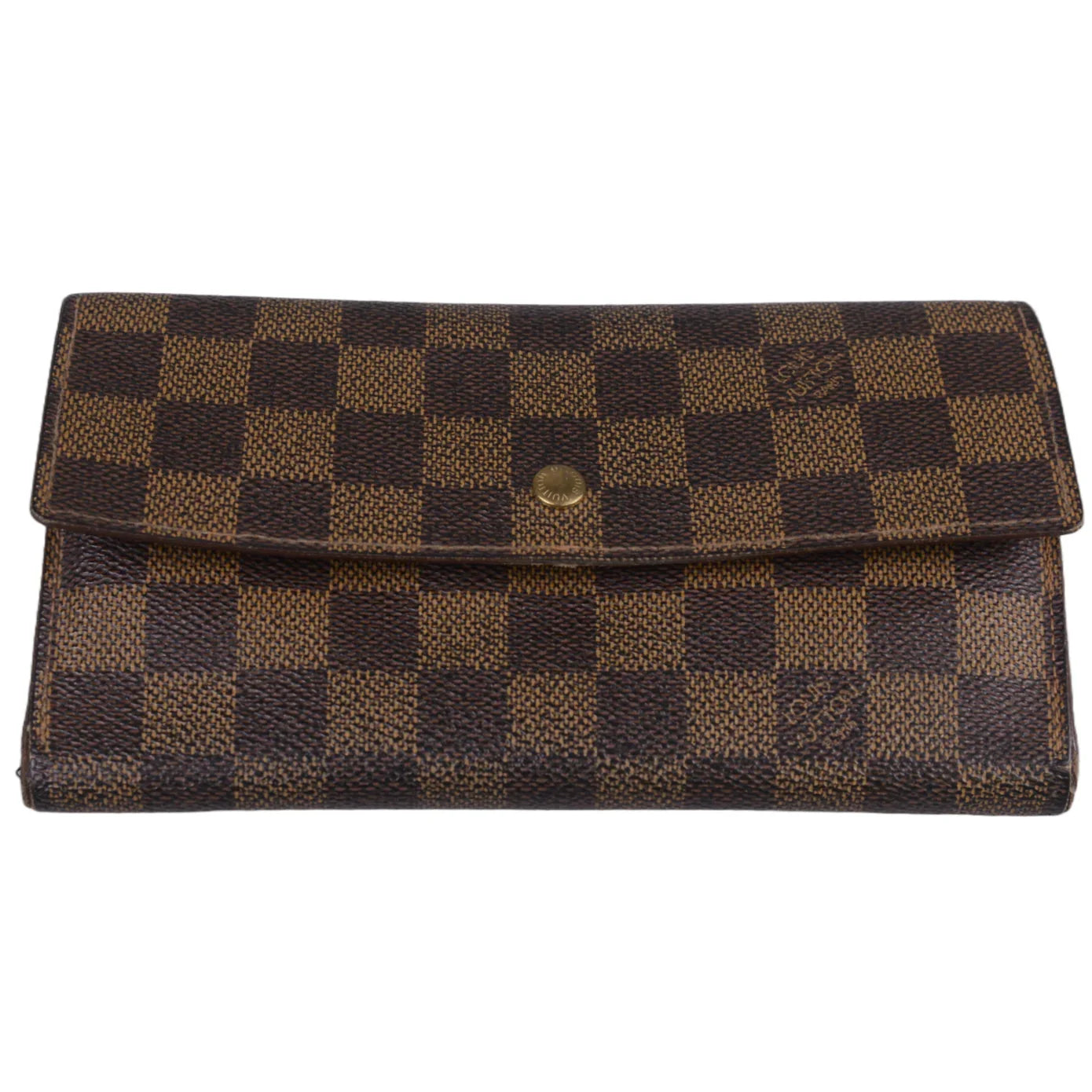 Louis Vuitton Damier Ebene Sarah Wallet Brown - Lost Designer