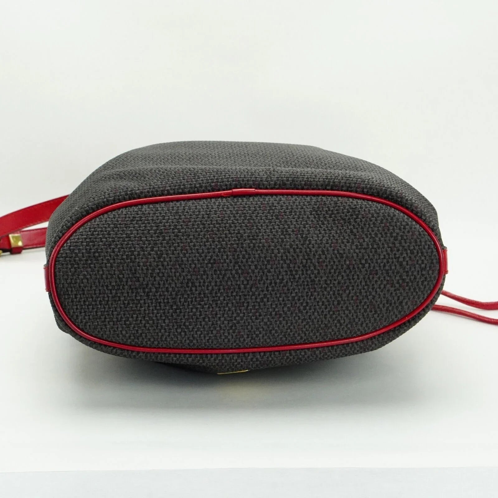 Saint Laurent Noe Canvas Bucket Drawstring Bag Red - Lost Designer