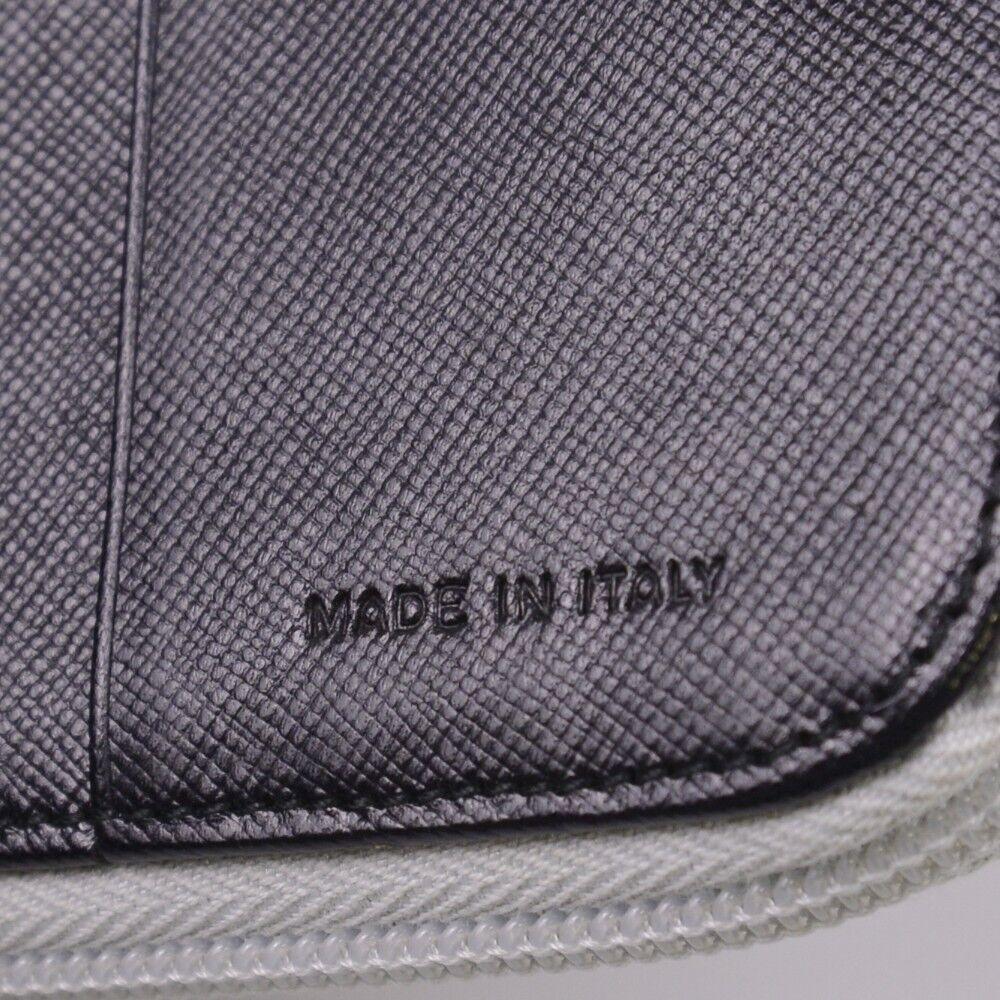 Prada Tessuto Nylon Zip Fold Wallet Grey - Lost Designer
