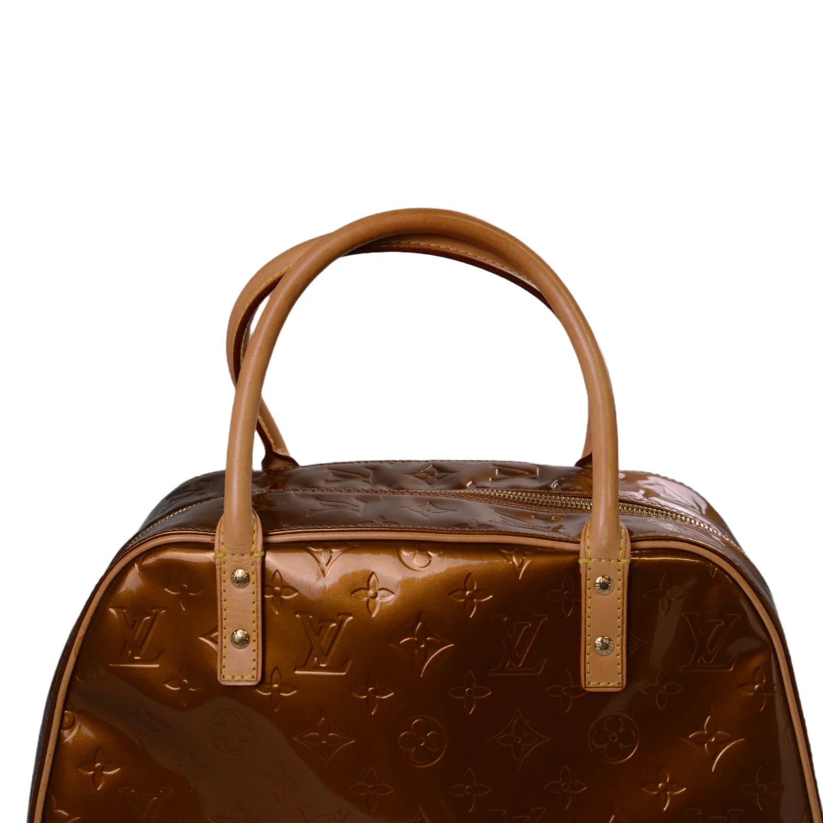 Louis Vuitton Monogram Vernis Tompkins Bag, Square, Bronze - Lost Designer