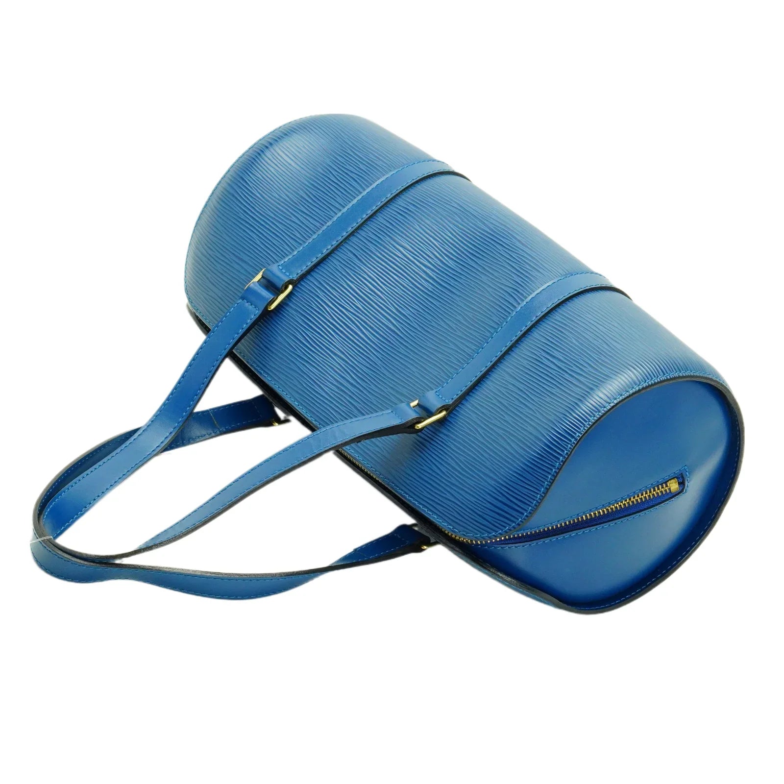 Louis Vuitton Epi Papillon Blue Bag With Pouch - Lost Designer