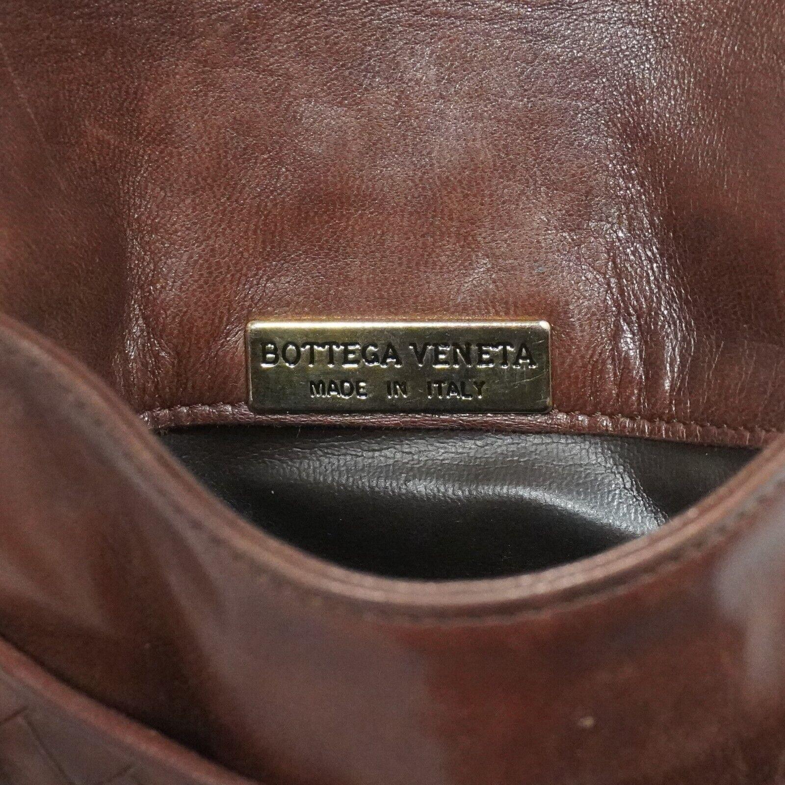 Bottega Veneta Intrecciato Mini Crossbody Bag Brown - Lost Designer