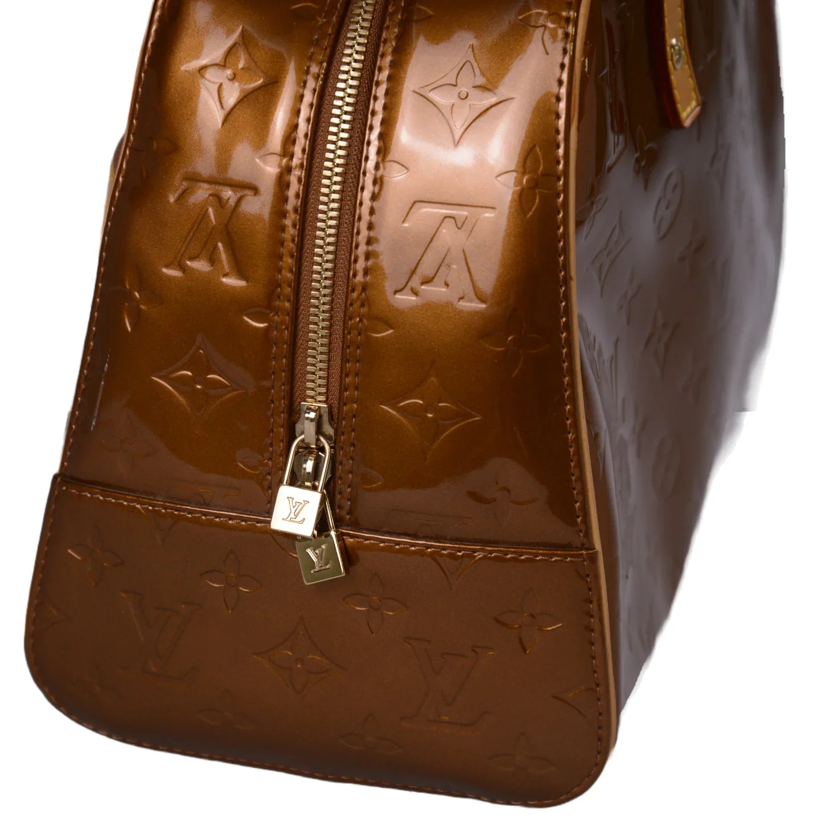 Louis Vuitton Monogram Vernis Tompkins Bag, Square, Bronze - Lost Designer