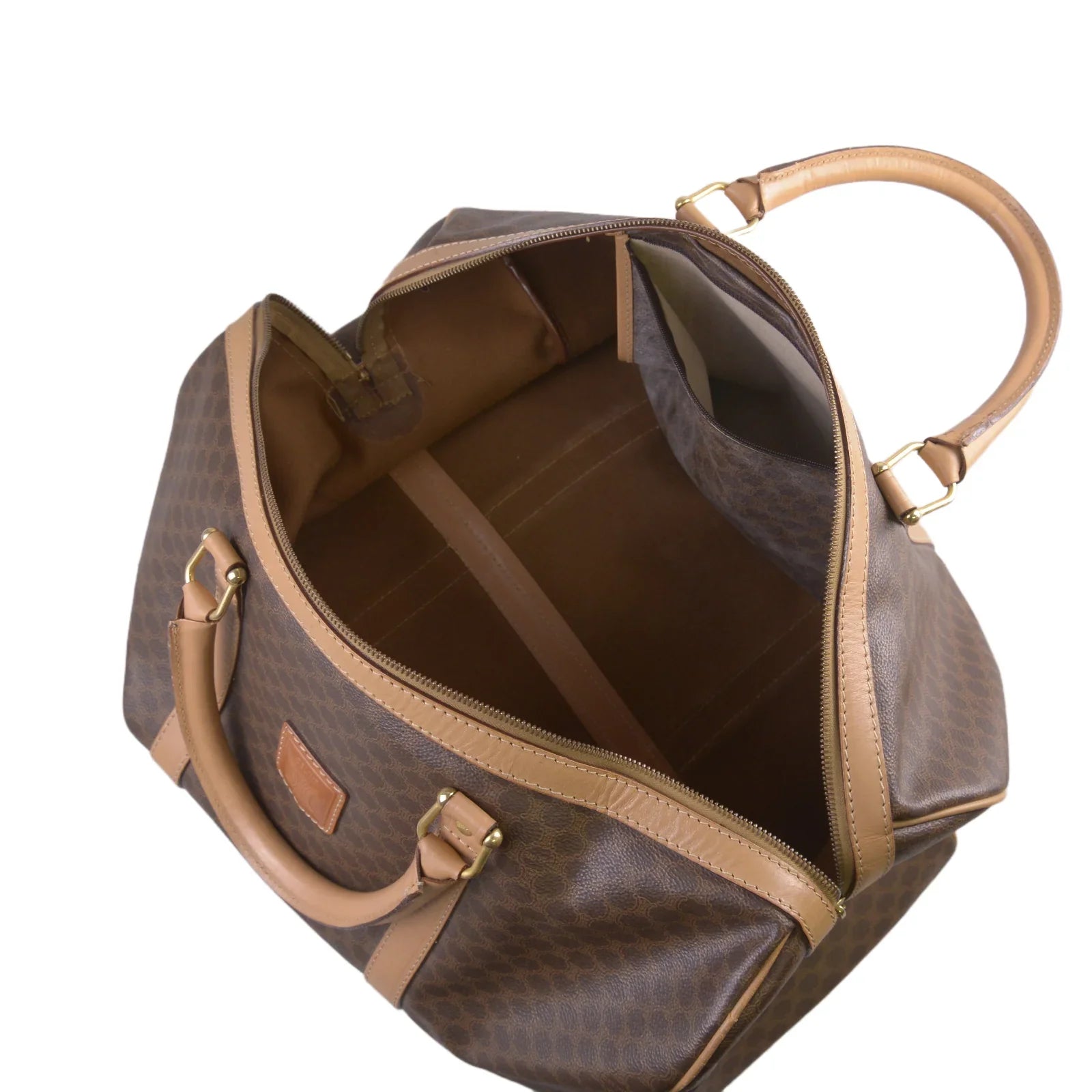 Celine Macadam Travel Boston Bag Brown - Lost Designer