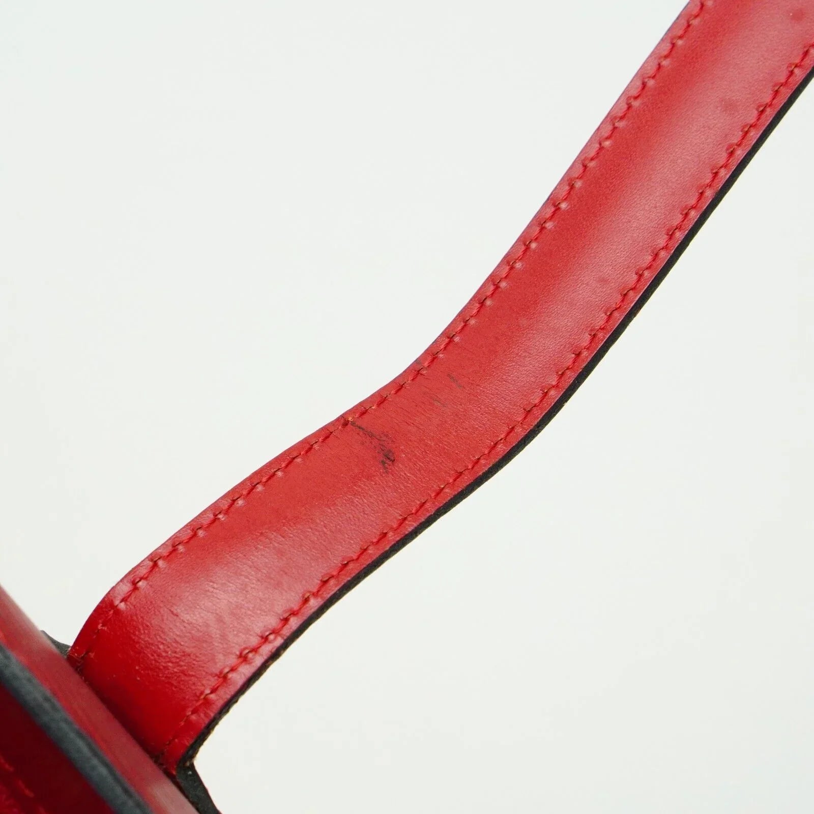 Louis Vuitton Saint Jacques Epi Leather Shoulder Bag Red - Lost Designer