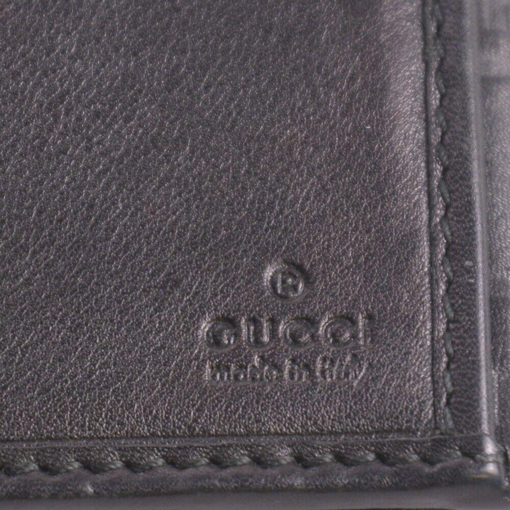 Gucci Black Continental Leather Wallet - Lost Designer