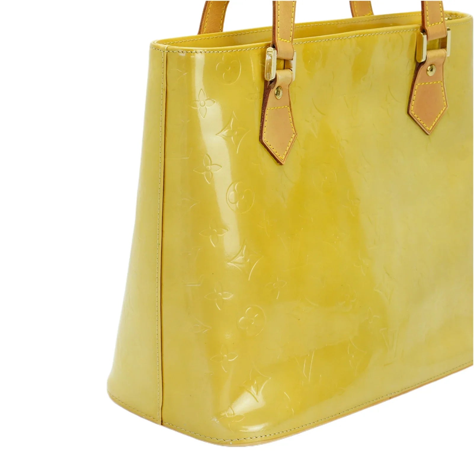 Louis Vuitton Vernis Houston Tote Bag Yellow - Lost Designer
