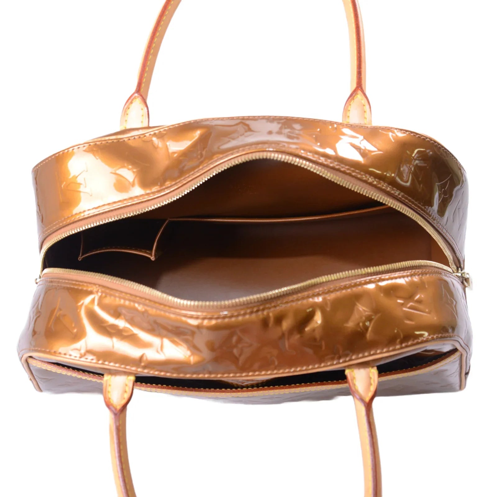 Louis Vuitton Monogram Vernis Tompkins Bag, Square, Bronze - Lost Designer