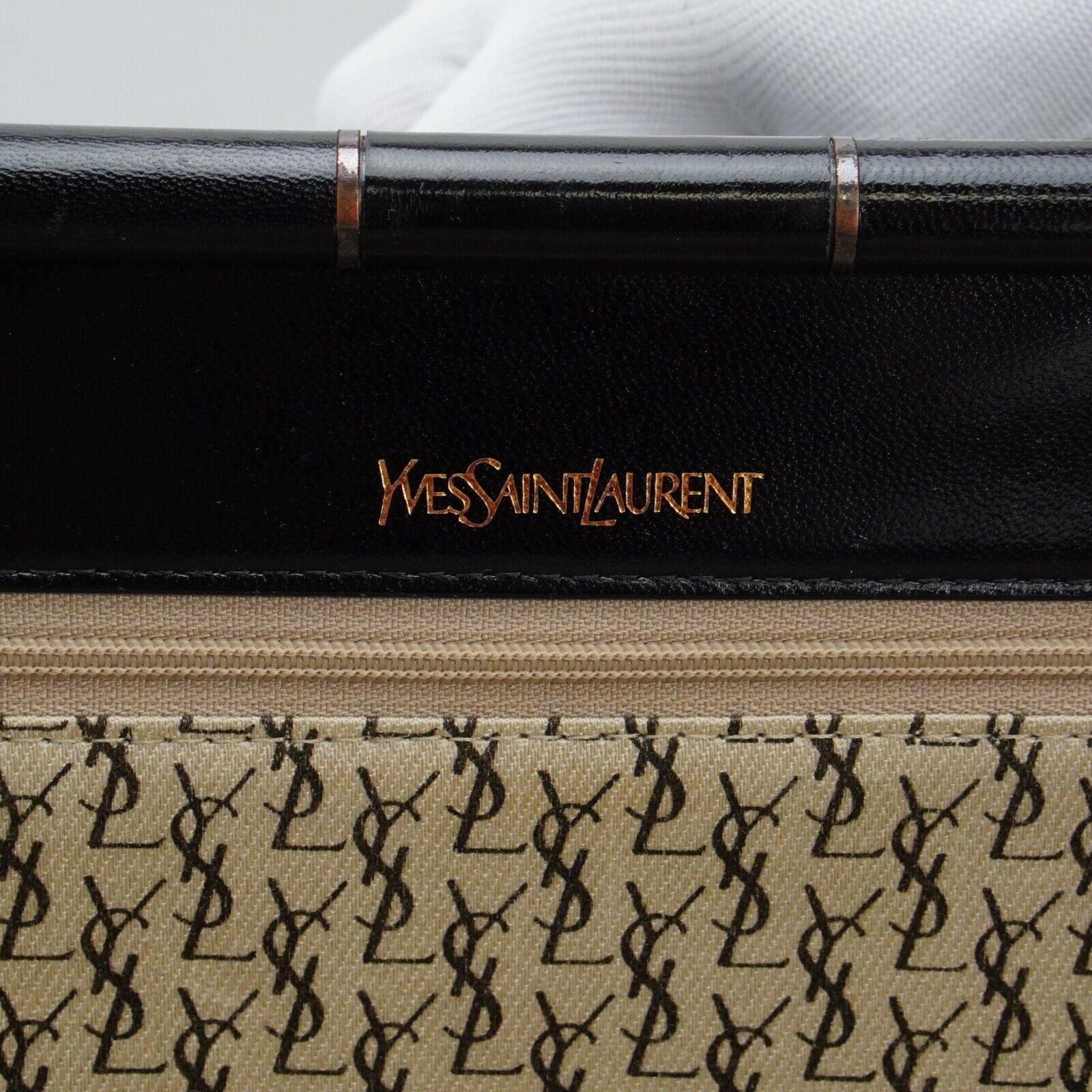 Saint Laurent Quilted Leather Clutch Bag Black - Lost Designer