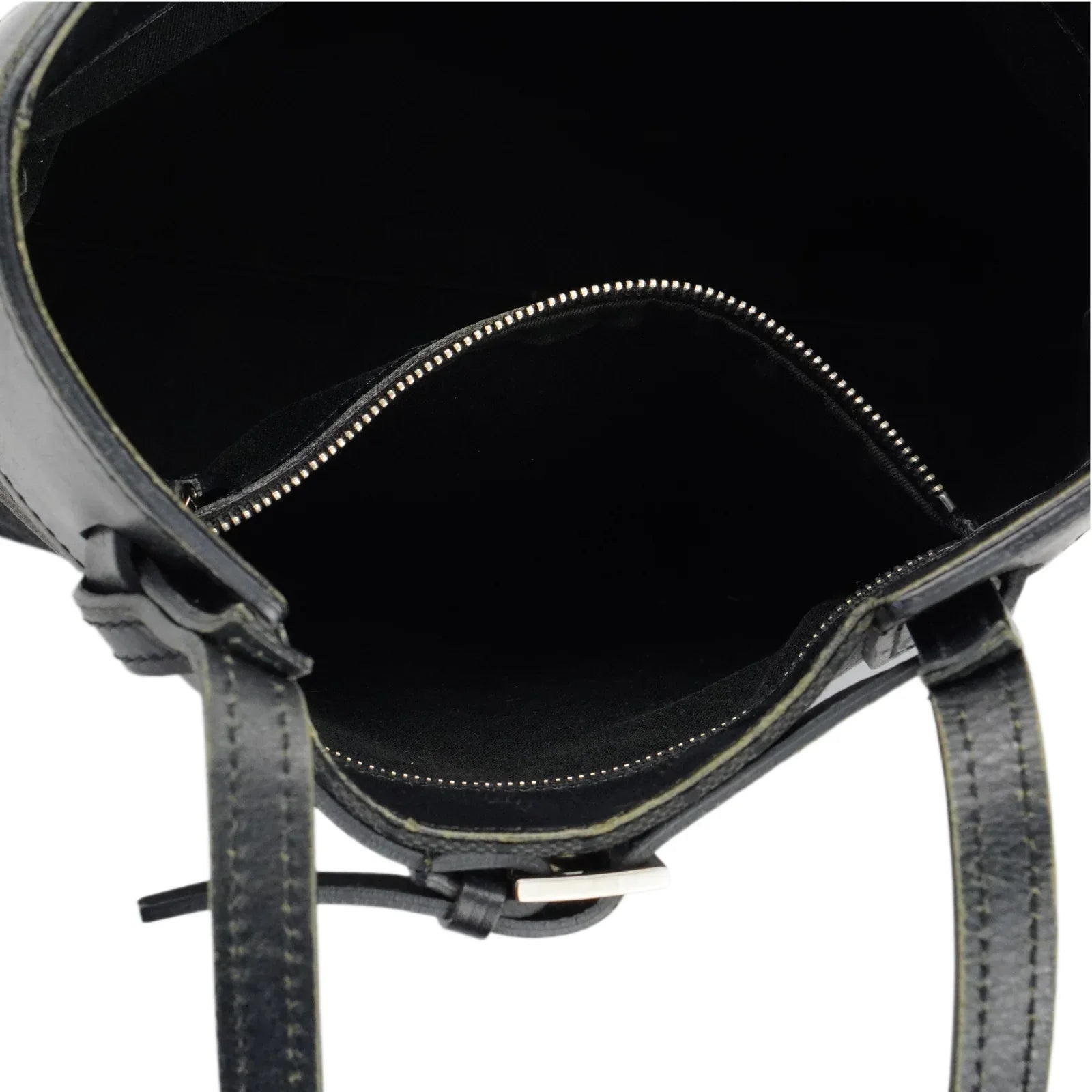 Gucci GG Belt Tote Bag Leather X Canvas Black - Lost Designer