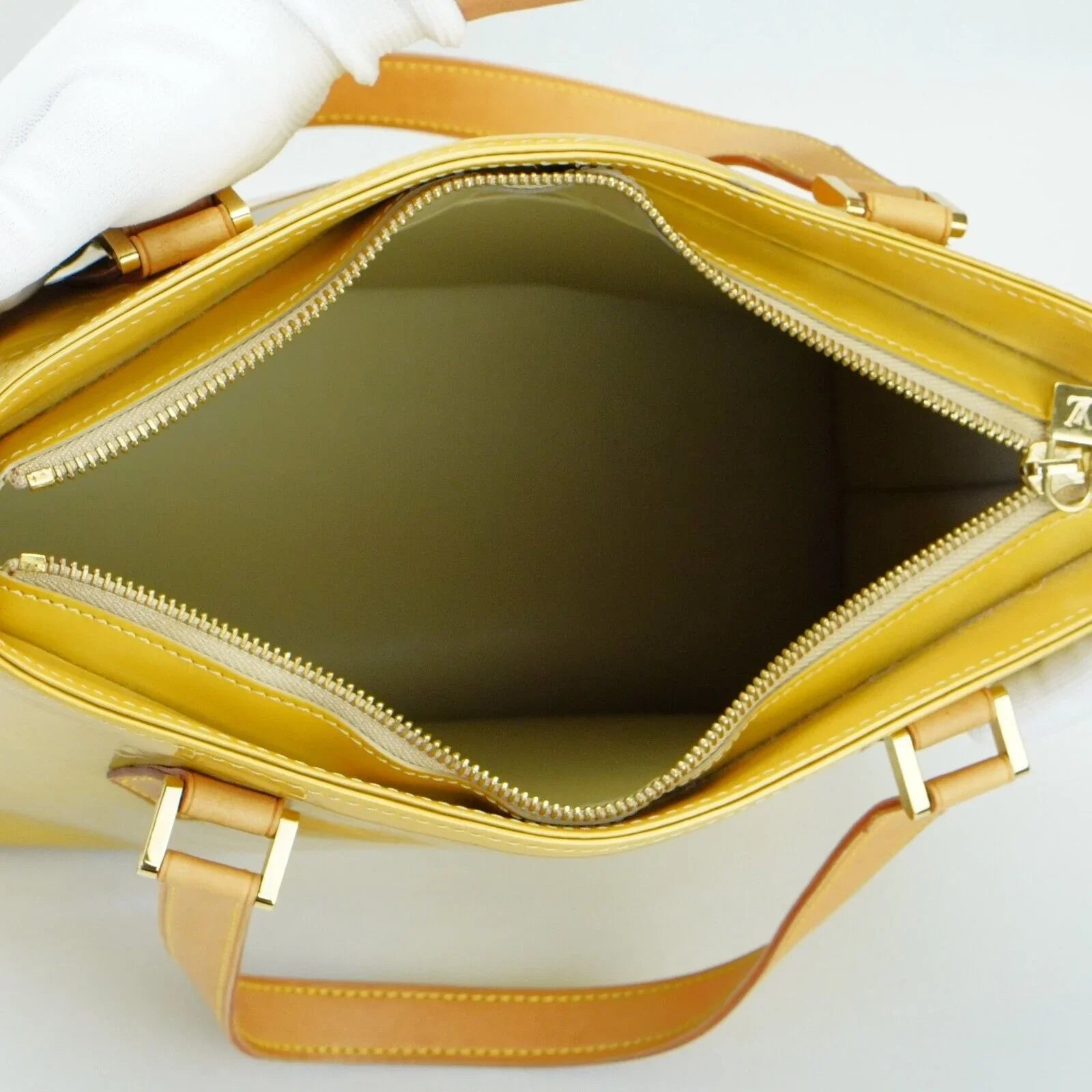 Louis Vuitton Vernis Houston Tote Bag Yellow - Lost Designer