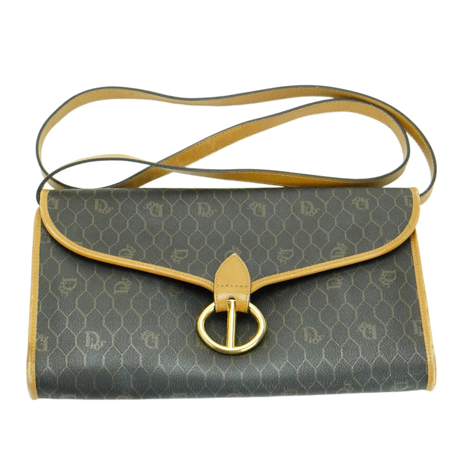 Christian Dior Crossbody x Clutch Bag Honeycomb - Lost Designer