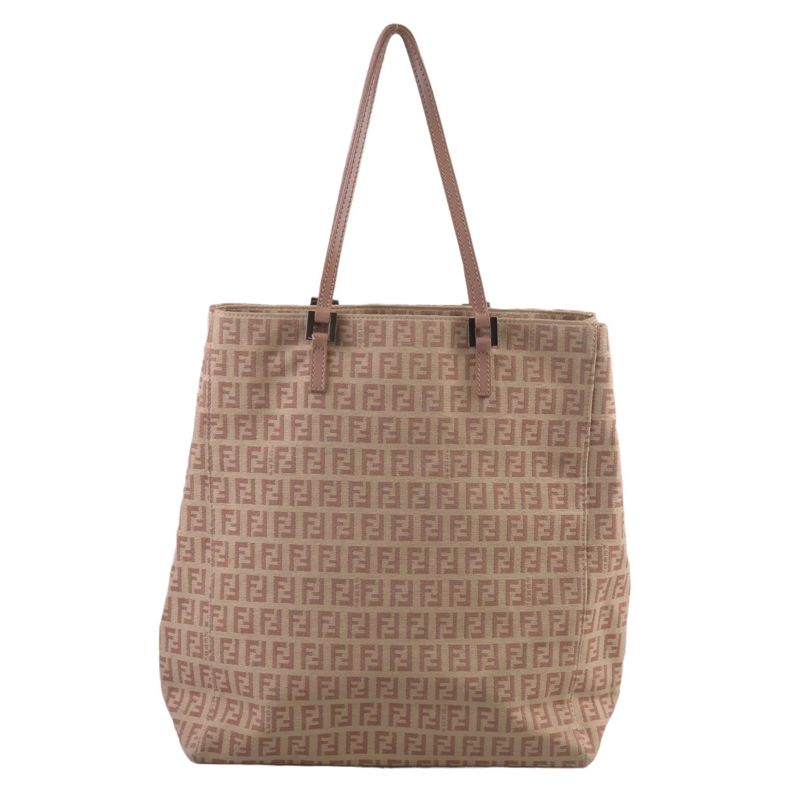 Fendi Canvas Zucca Pink Monogram Tote Bag - Lost Designer