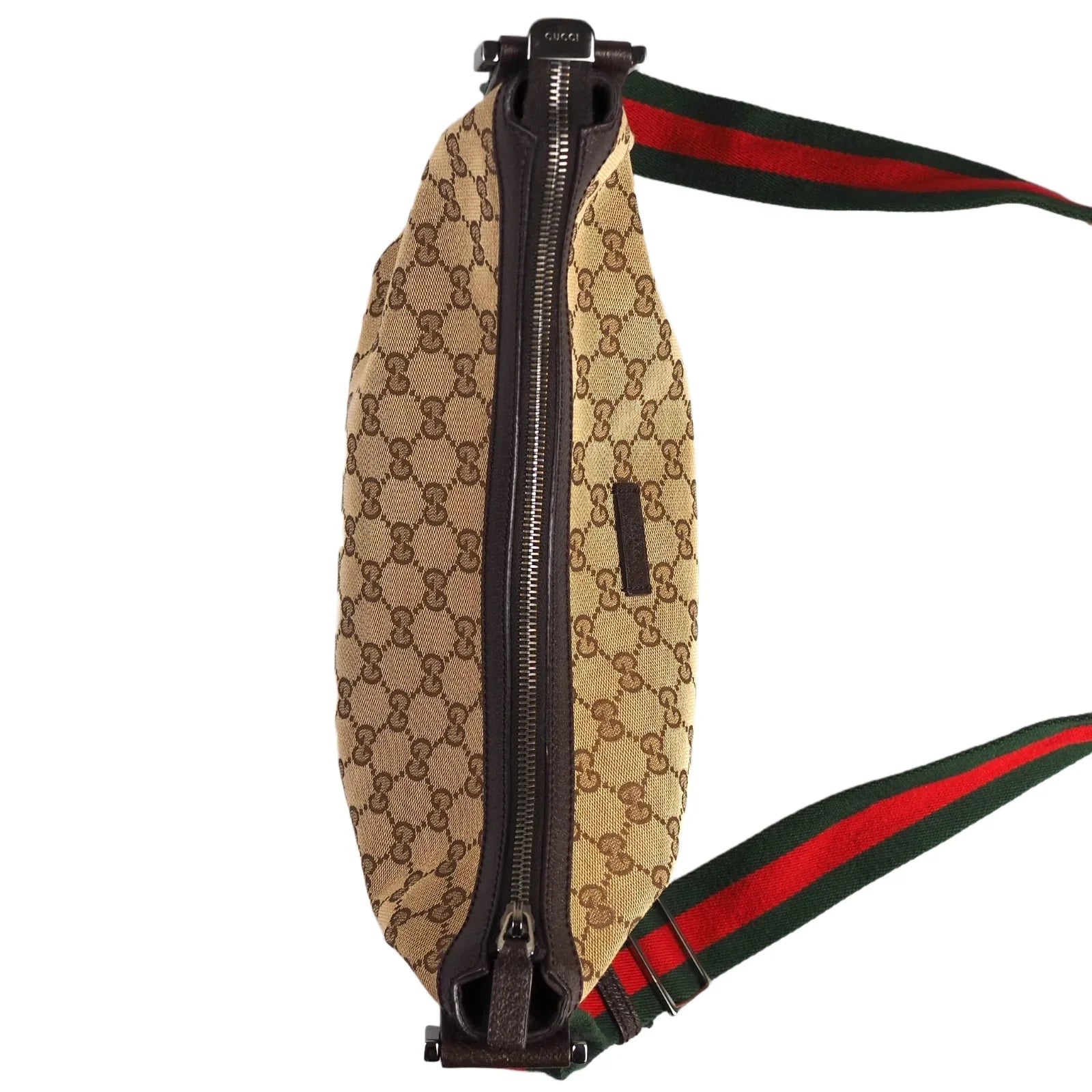 Gucci Crossbody Canvas Shoulder Bag Brown - Lost Designer