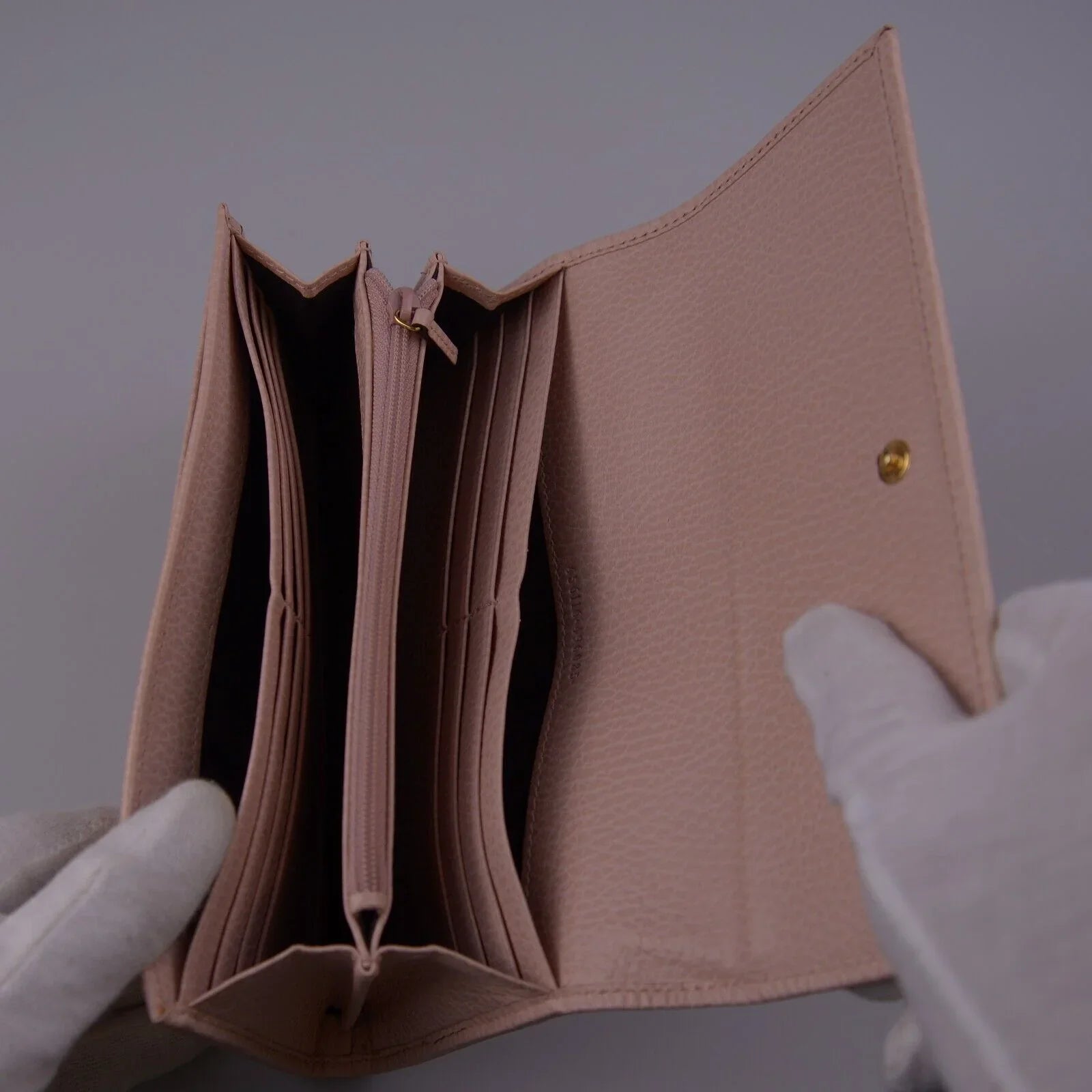 Gucci GG Marmont Continental Long Wallet Pink - Lost Designer